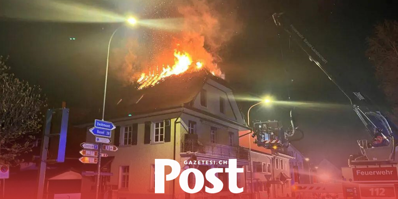 Laufen’de Çatı Katı Yangını: Üç Daire Kullanılamaz Hale Geldi