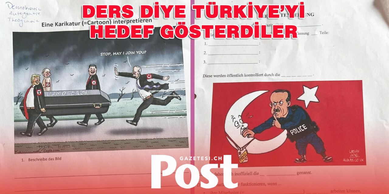 Almanya’da eğitim maskesi altında algı operasyonu! Ders diye Türkiye’yi hedef gösterdiler