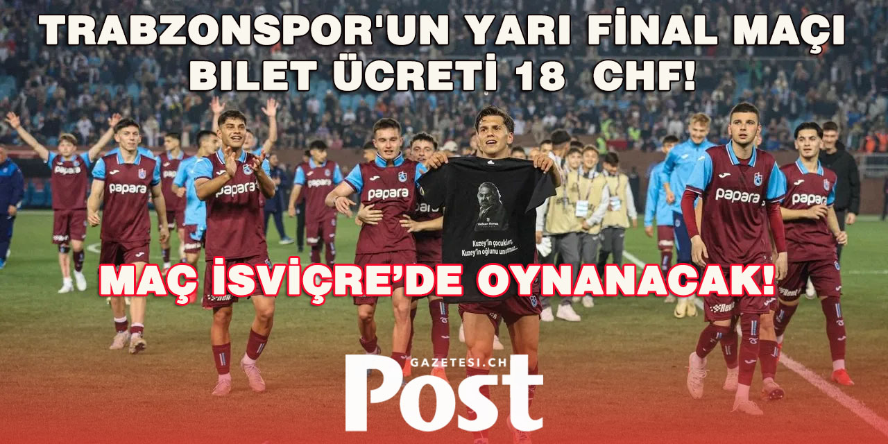 Trabzonspor U19'un UEFA Gençlik Ligi Yarı Final Maçı Biletleri Satışa Çıktı
