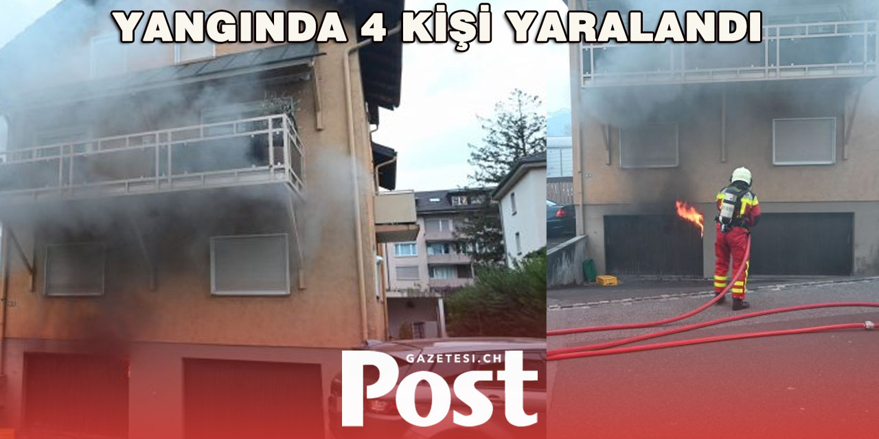 Buchs’ta Korkutan Yangın: 4 Yaralı, Yarım Milyonluk Zarar