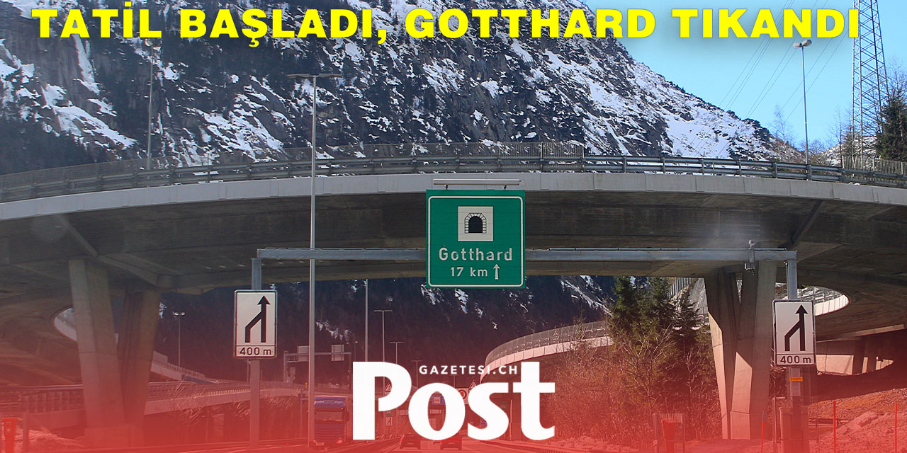 Gotthard’da 14 Kilometrelik Tatil Trafiği