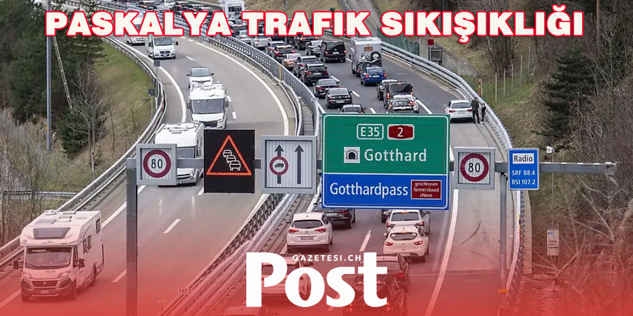 Gotthard’a 11 kilometrelik trafik