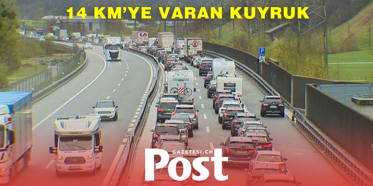 Tatilciler Güneye Akın Ediyor: Gotthard Tüneli Önünde 14 Kilometreye Varan Trafik
