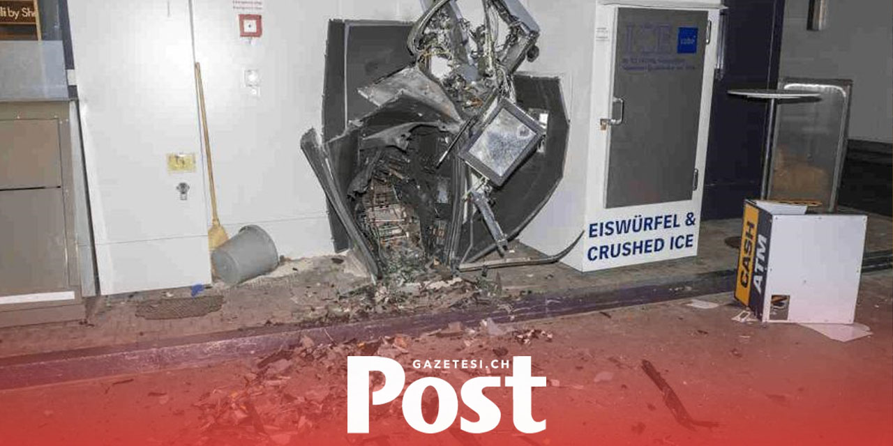 Graubünden’de ATM Patlatıldı: İki Şüpheli Tutuklandı, Para Kayıp