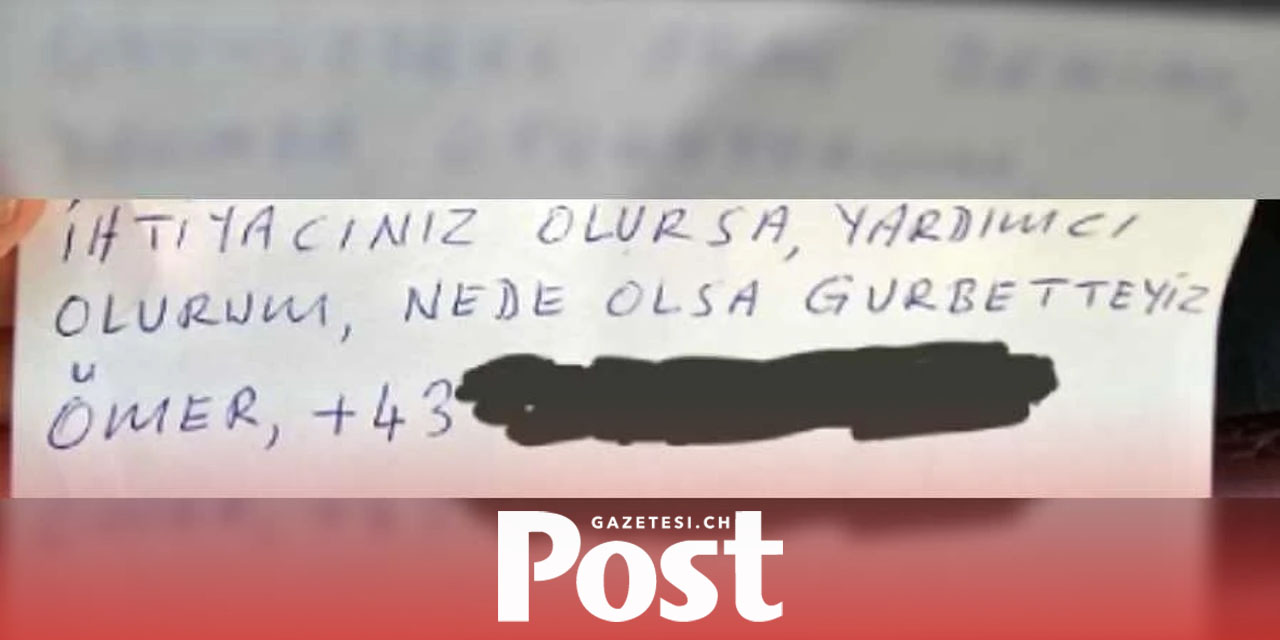Gurbetçinin bıraktığı not herkesi duygulandırdı: Yardımcı olurum, ne de olsa gurbetteyiz!