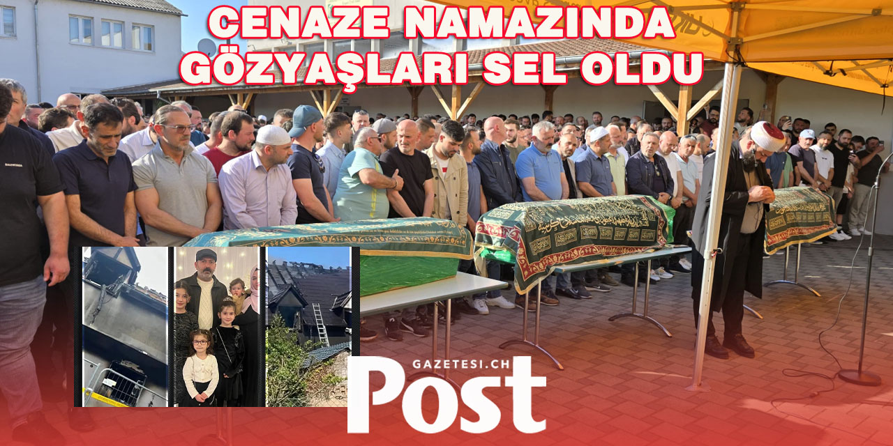 YANGINDA HAYATINI KAYBEDEN 3 YAVRUNUN CENAZELERİ DEFNEDİLDİ