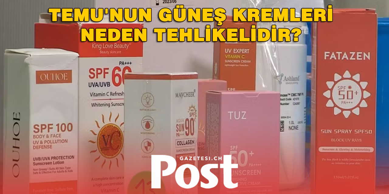 Temu’dan Alınan Güneş Kremleri Sağlık Riski Taşıyor