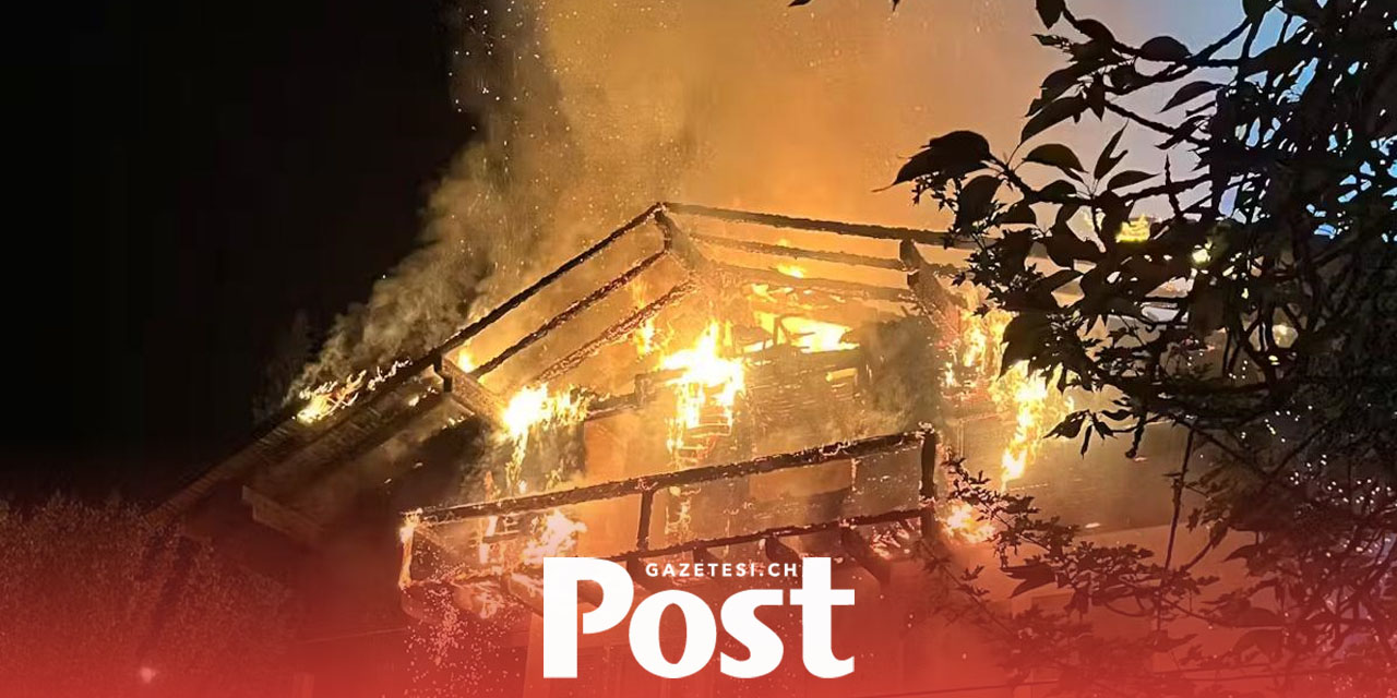 Bern Jura Bölgesinde Çıkan Yangında Bir Ev Kül Oldu