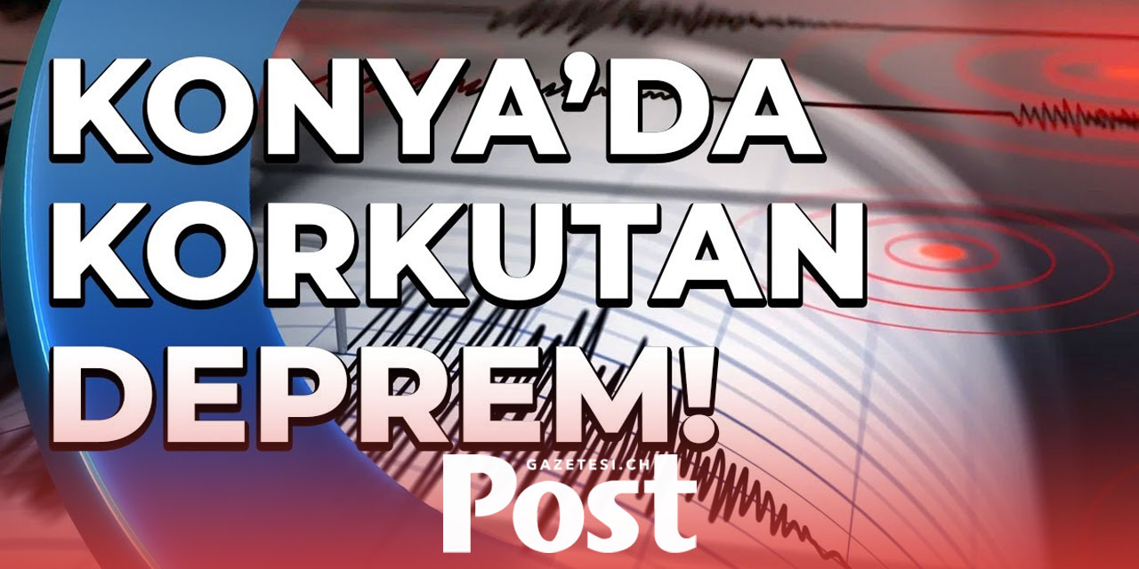 Konya 5.2 şiddetinde sarsıldı, o anlar kameralarla kaydedildi: Ana deprem oluyor!