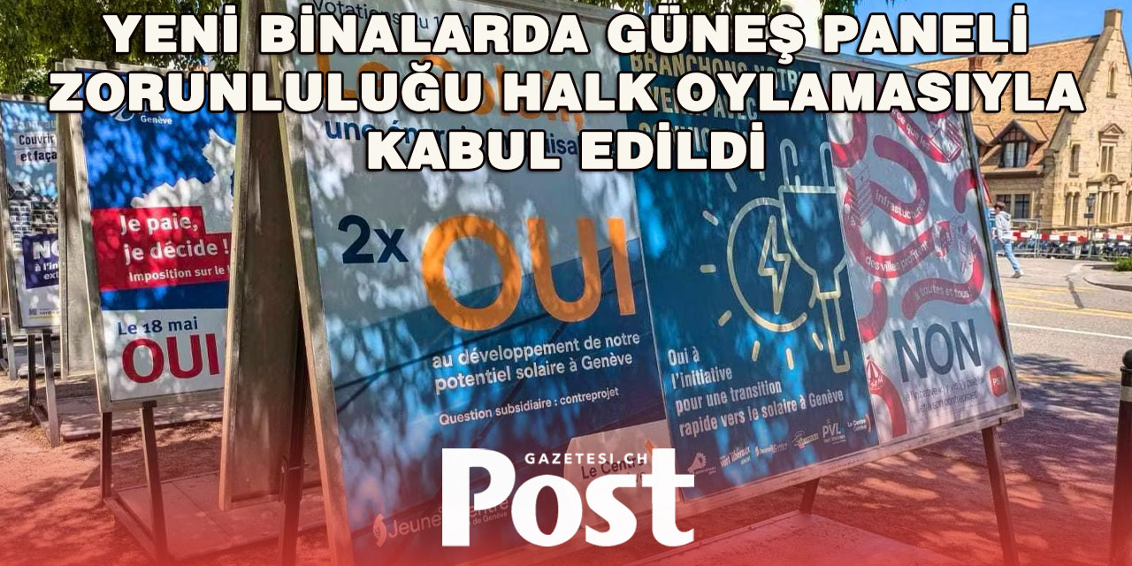 Cenevre Güneş Enerjisine Güçlü Destek Verdi