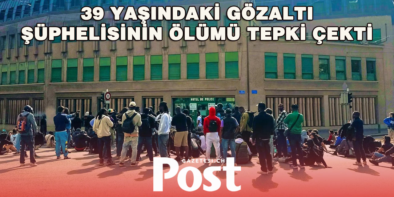 Lozan’da Polis Karakolu Önünde Protesto