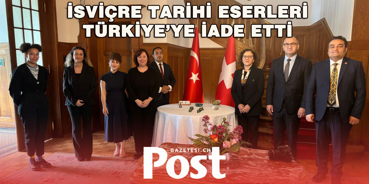 İsviçre, 7 parça tarihi eseri daha Türkiye'ye iade etti