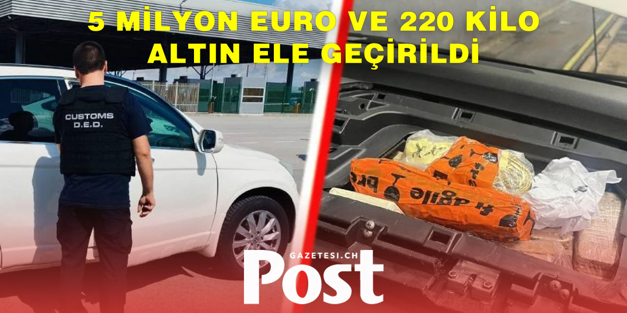Bulgaristan sınırında bir yılda 5 milyon euro ve 220 kilo altın ele geçirildi