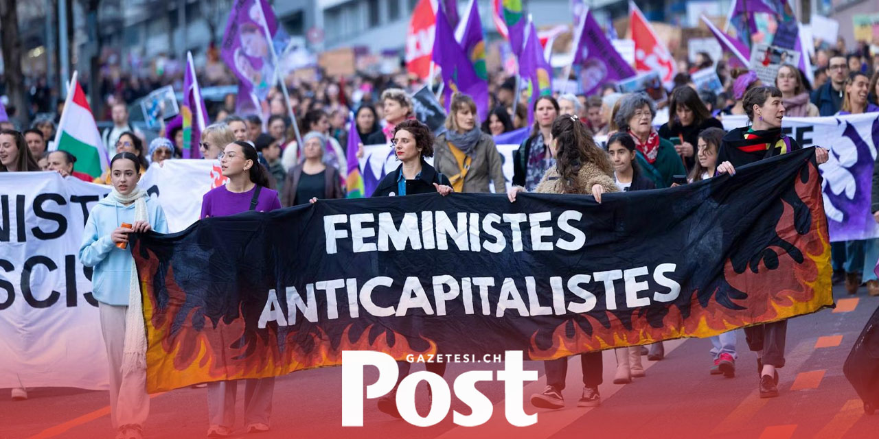 Lozan’da Feminist ve Anti-Kapitalist Gösteride Polisle Gerginlik