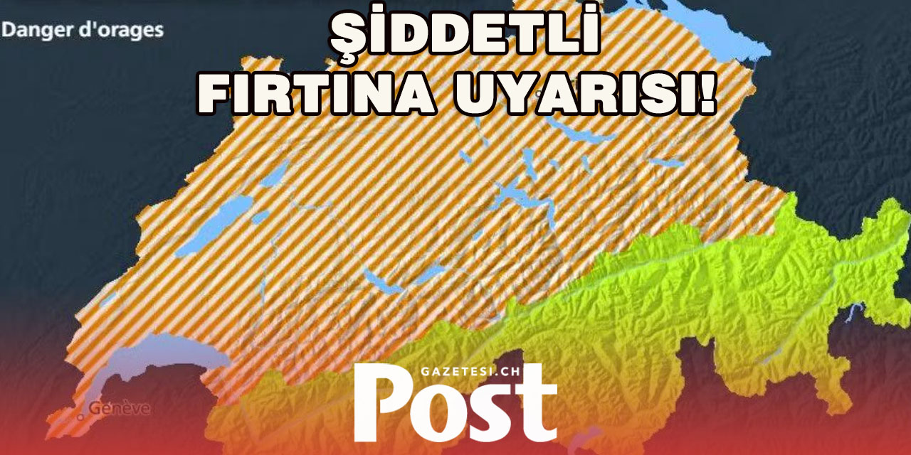 Bu Pazar Şiddetli Fırtına Uyarısı!