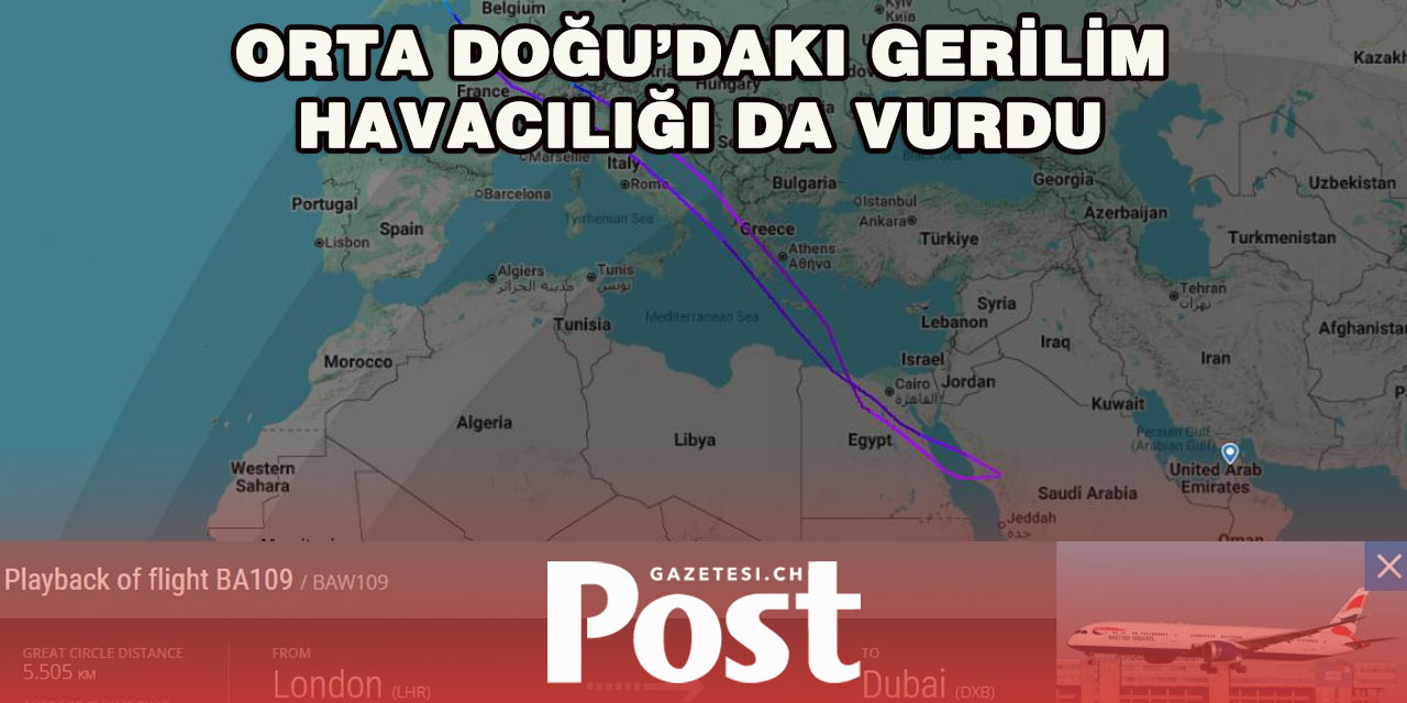 ABD’nin İran’a Saldırısı Sonrası British Airways Uçağı Zürih’e İndi