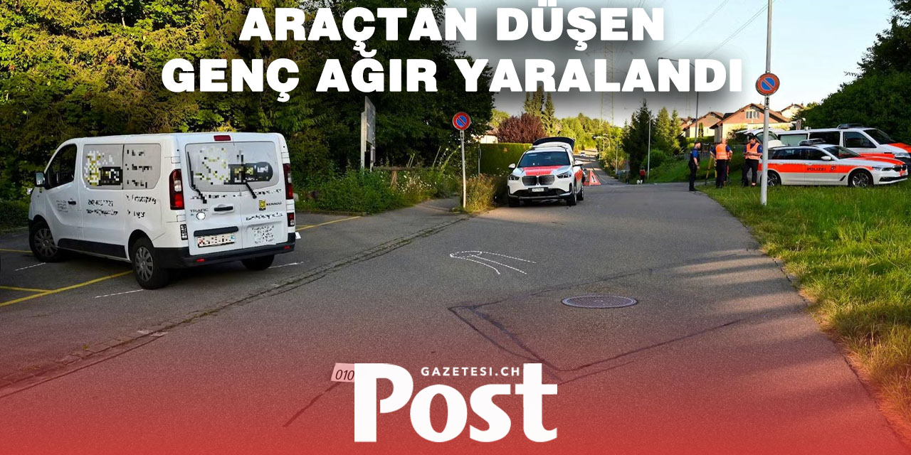 Zürih’te Hareket Halindeki Araçtan Düşen Genç Ağır Yaralandı