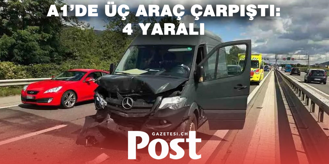 A1 otoyolunda zincirleme kaza: 4 kişi yaralandı