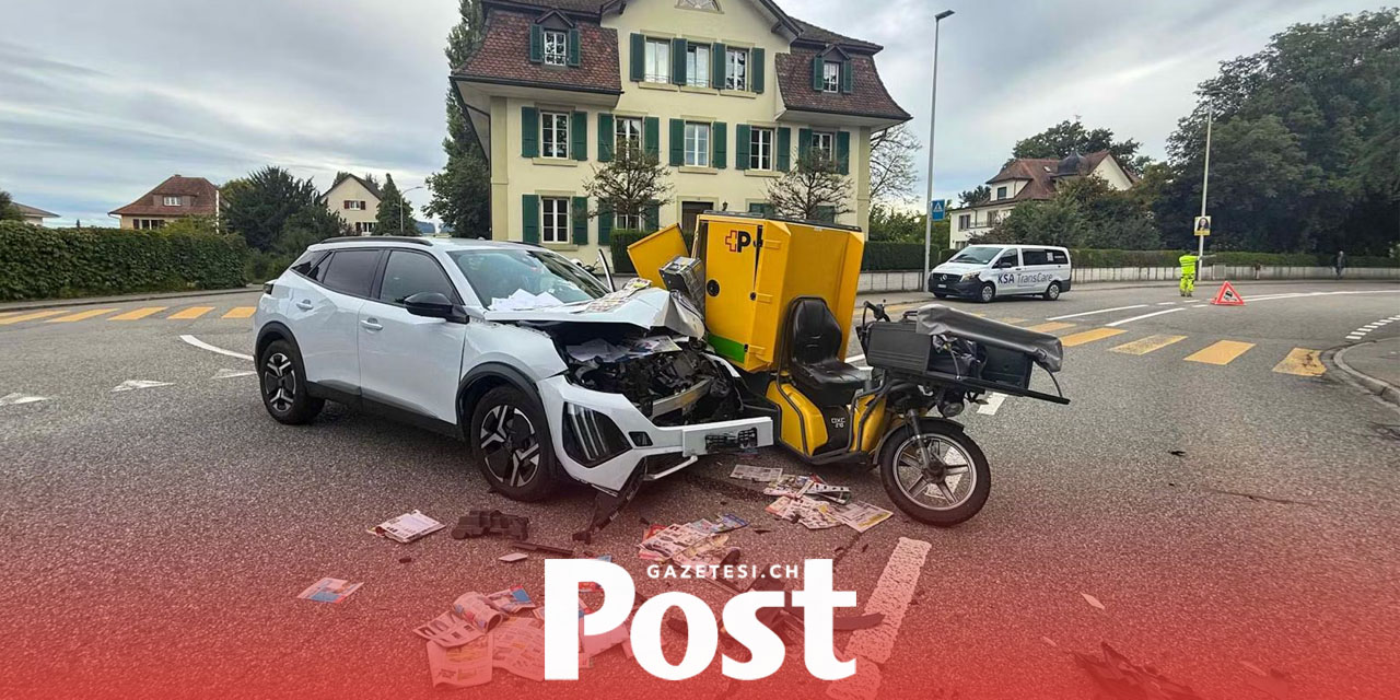 Zofingen’de araç postacıya çarptı: Kadın hastaneye kaldırıldı
