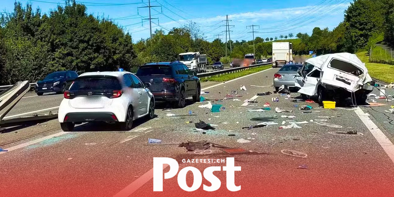 Lucerne’de A14 Otoyolunda Feci Kaza: 1 Ölü, 8 Yaralı