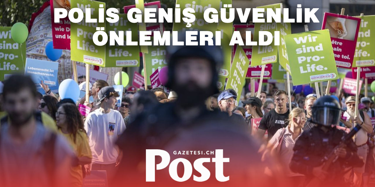 Zürih-Oerlikon’da binlerce kürtaj karşıtı yürüdü