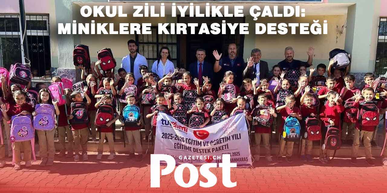 Tut Elimi Derneği’nden Kahramanmaraşlı miniklere eğitim desteği