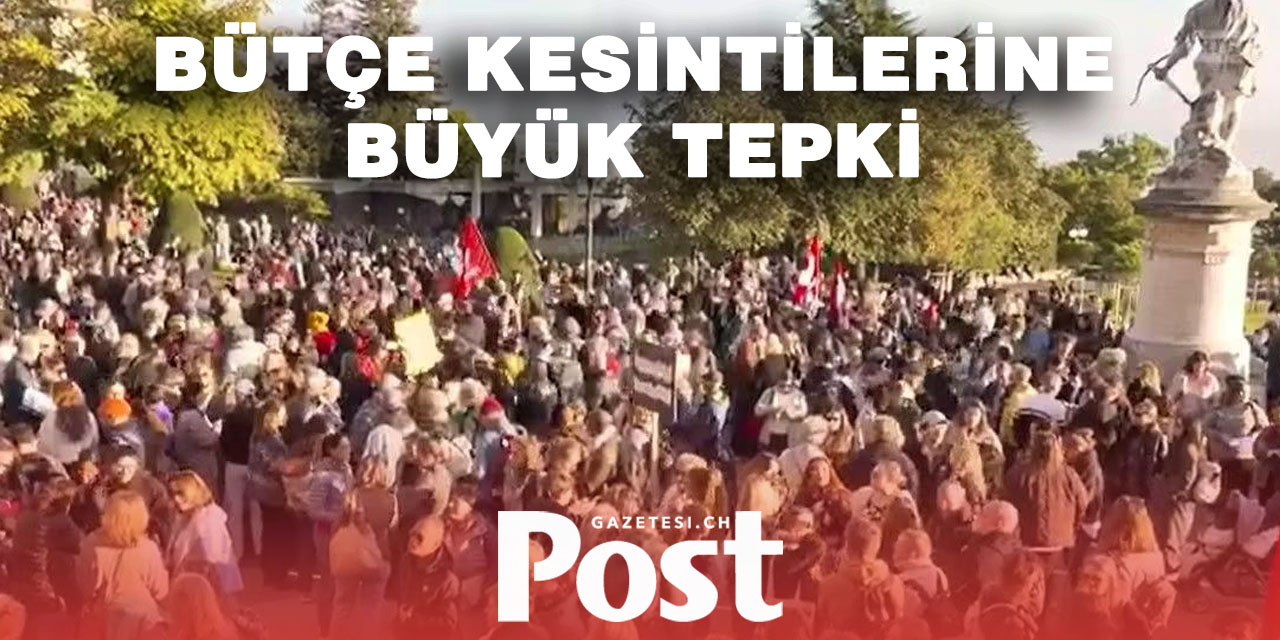 Lozan’da bütçe kesintilerine karşı binlerce kişi sokağa çıktı