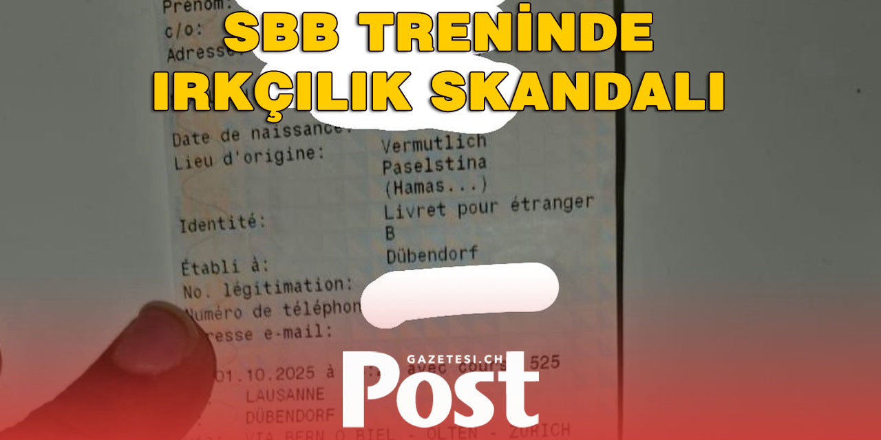 SBB Treninde Skandal: Filistinli Yolcunun Biletine “Hamas” Yazıldı