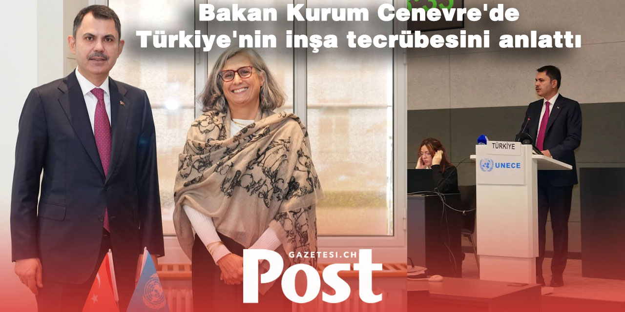 Bakan Kurum 'sıfır atık' uygulamalarını Cenevre'de anlattı