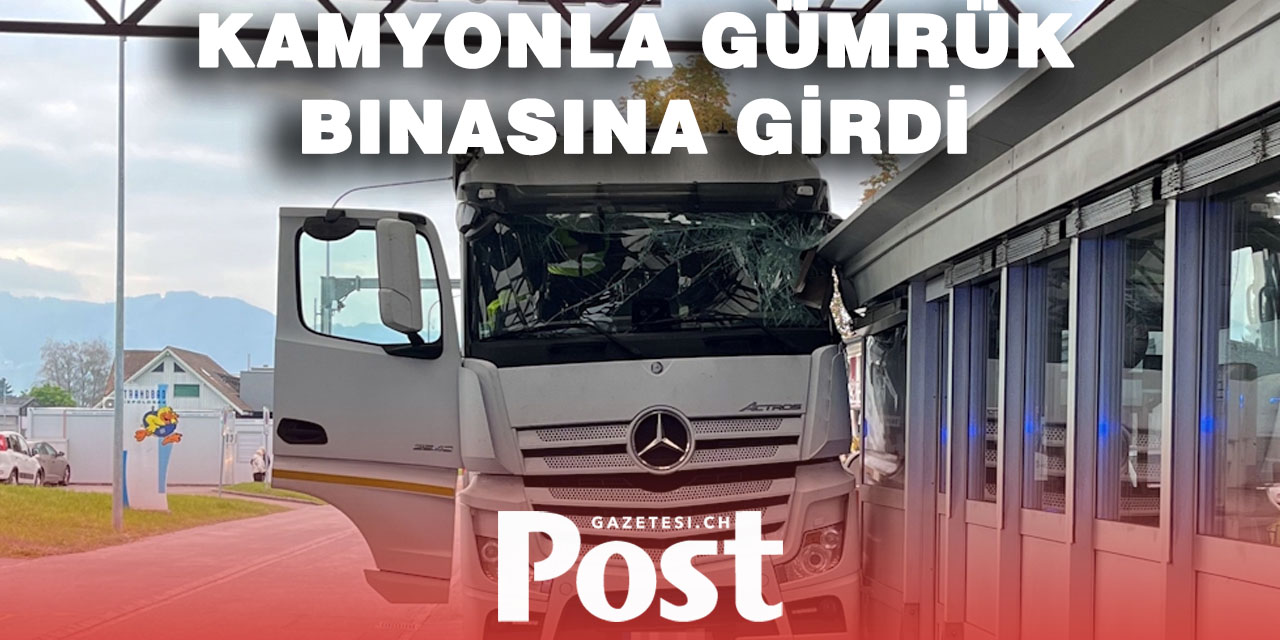 Tır Gümrük Binasına Daldı: Sürücü Yaralı