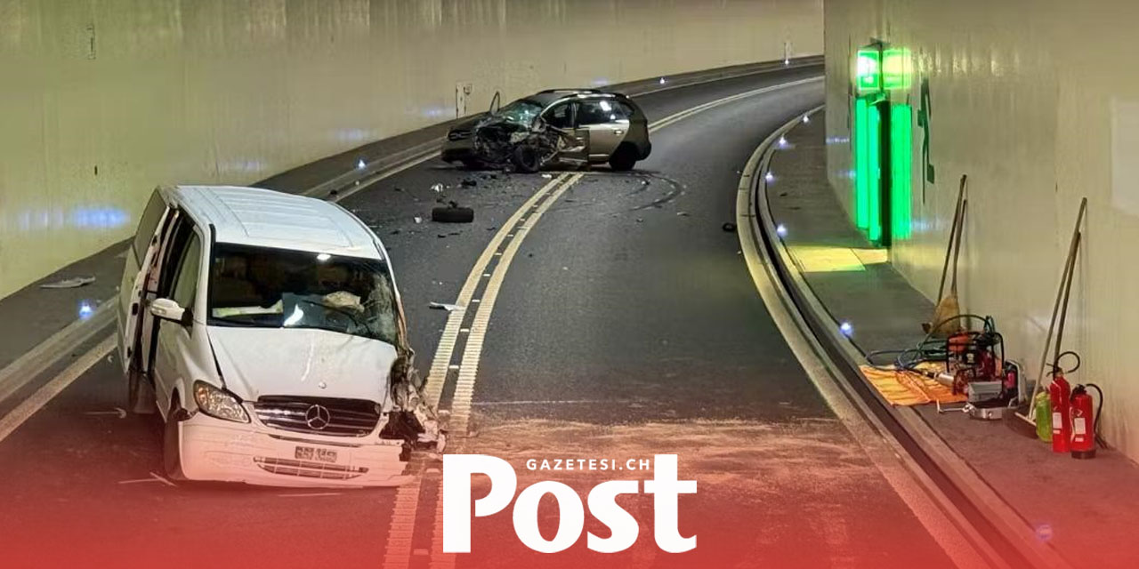 Sachseln’de tünelde kafa kafaya çarpışma: 2 yaralı