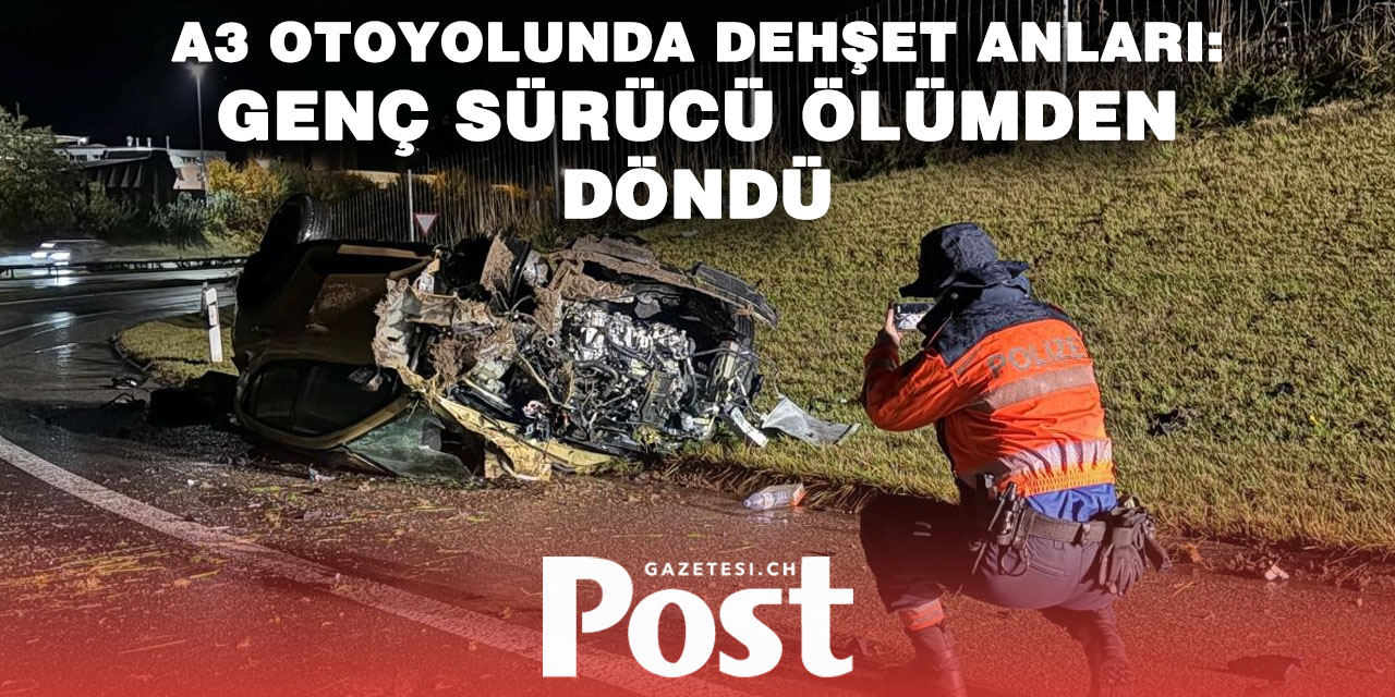 Wädenswil A3 Çıkışında Kaza: 25 Yaşındaki Sürücü Yaralandı