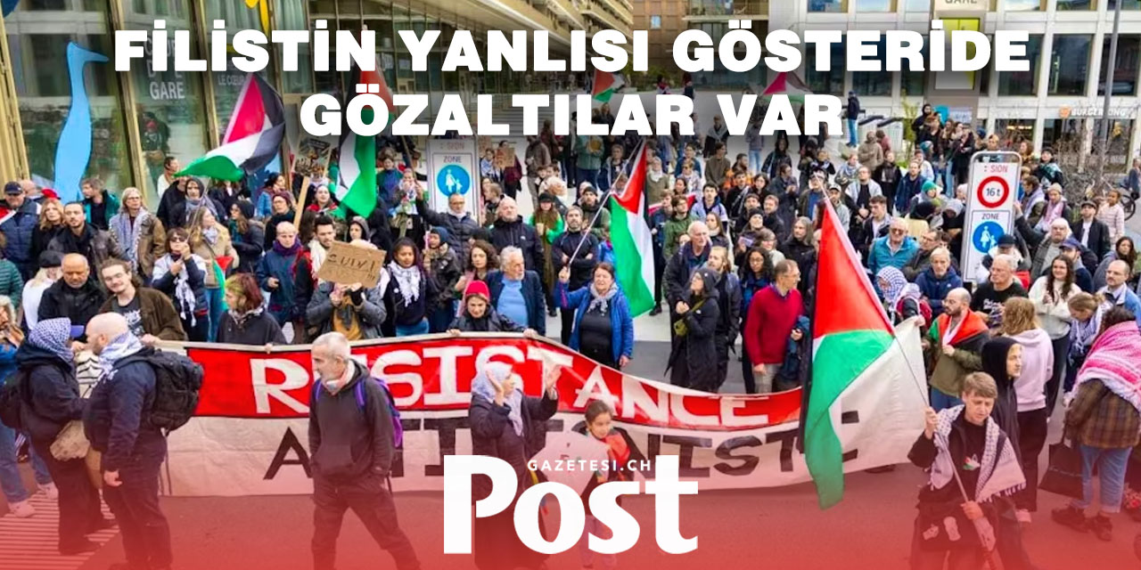 İsviçre’nin Sion kentinde Filistin yanlısı gösteri gerginliği