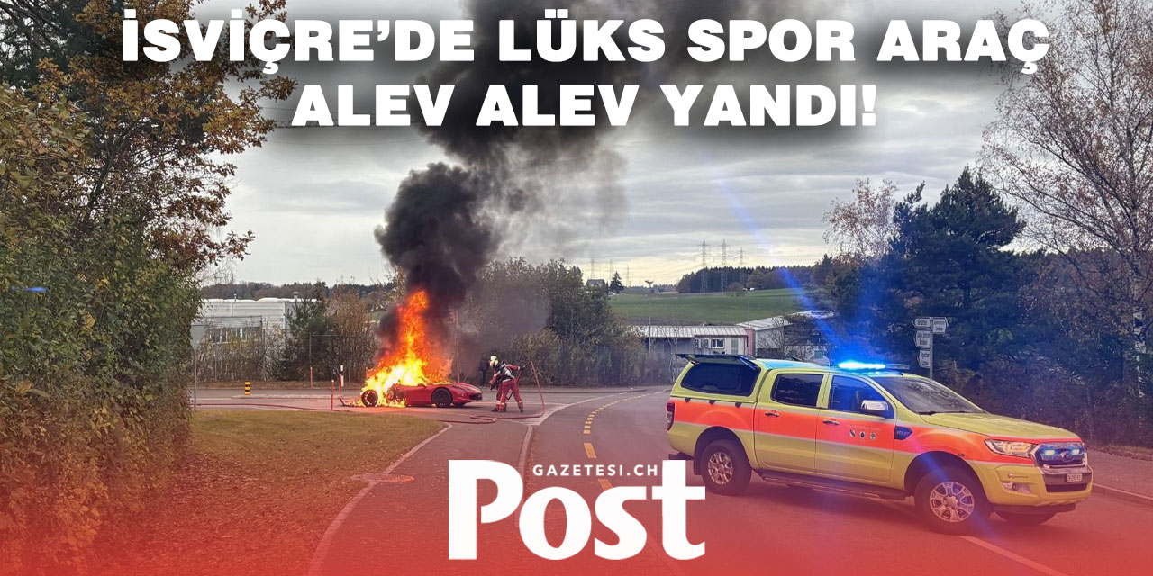 Lindau’da spor araç kül oldu