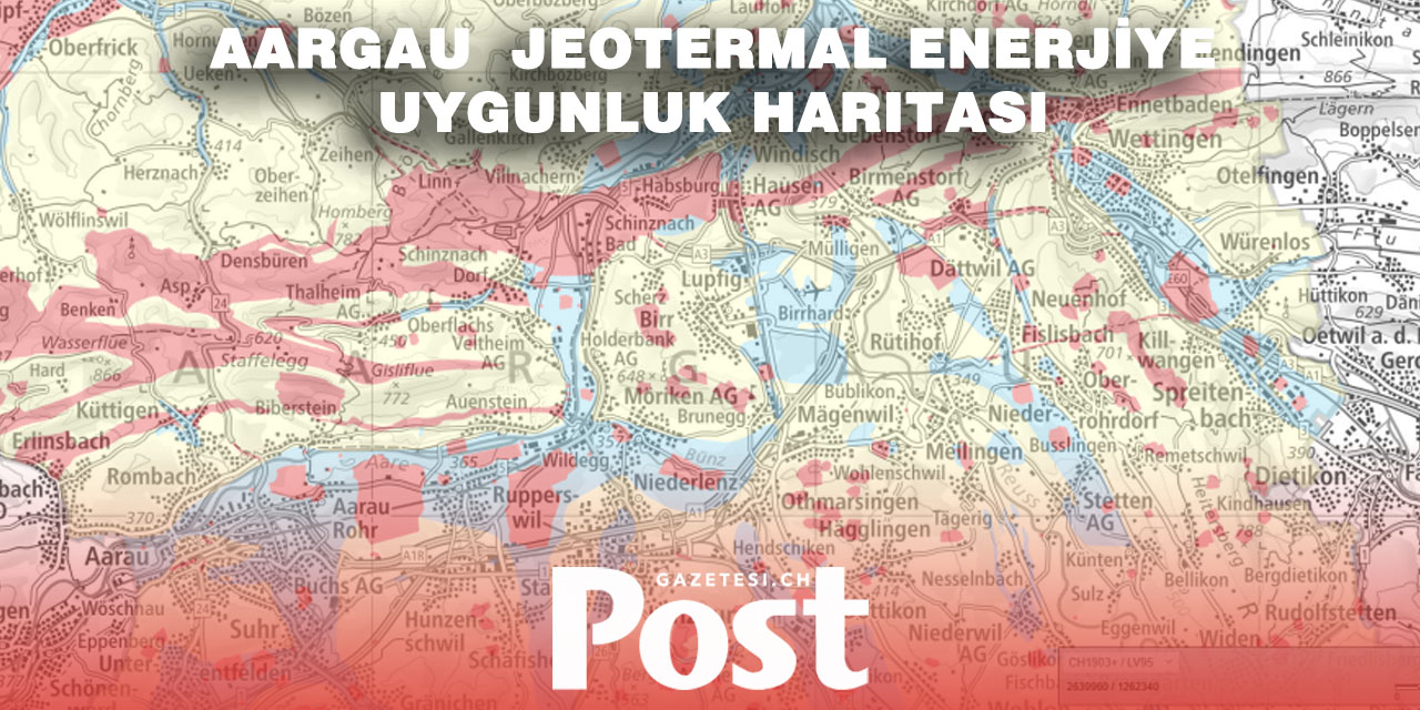 Aargau kantonu çevrimiçi jeotermal uygunluk haritası yayınladı