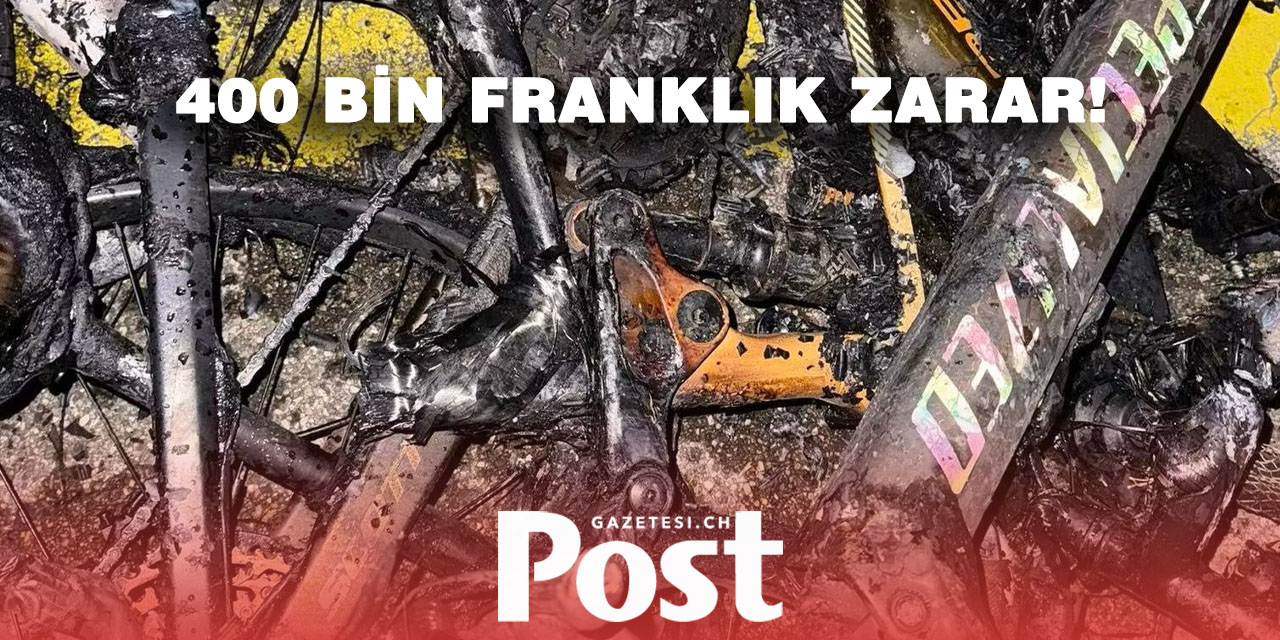 Saint-Blaise’de bisiklet mağazası kül oldu