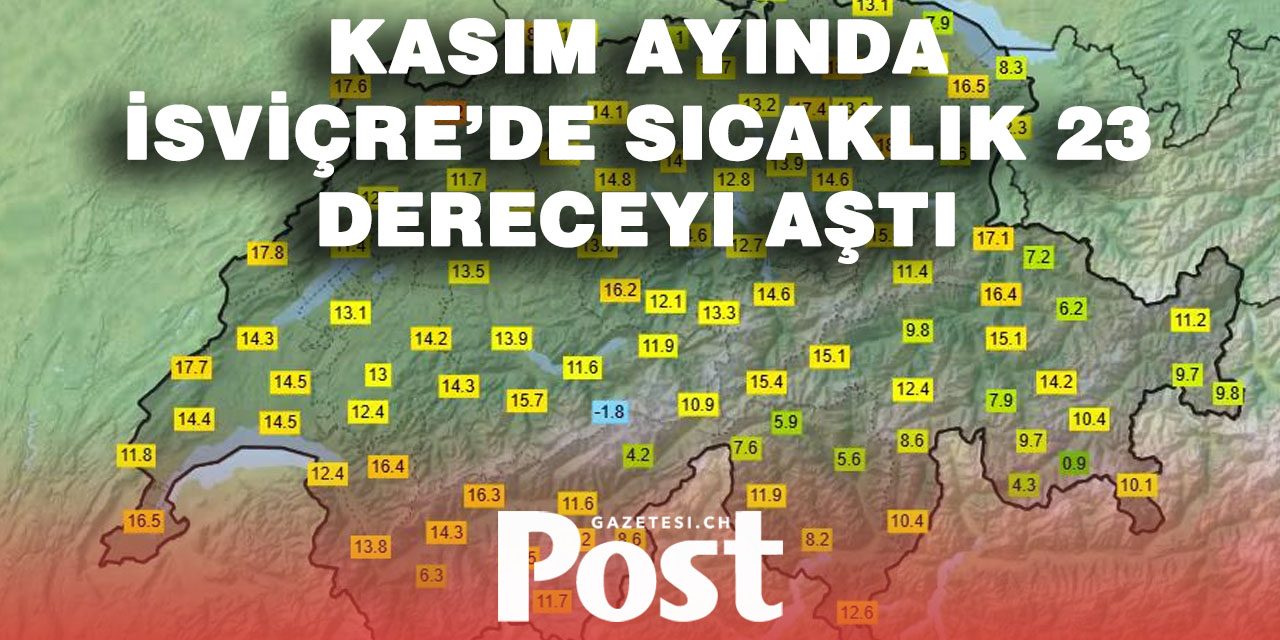İsviçre’de Kasım Sıcağı Şaşırttı