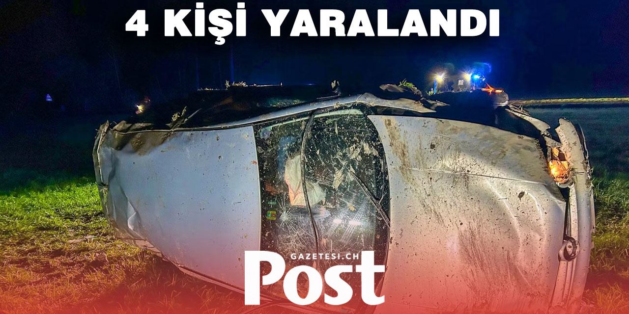 Fribourg’da Alkollü Sürücünün Neden Olduğu Kazada Dört Kişi Ağır Yaralandı
