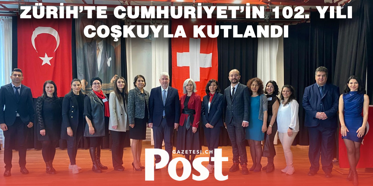 Zürih’te Türk Okullarından Cumhuriyet’e 102. Yıl Kutlaması