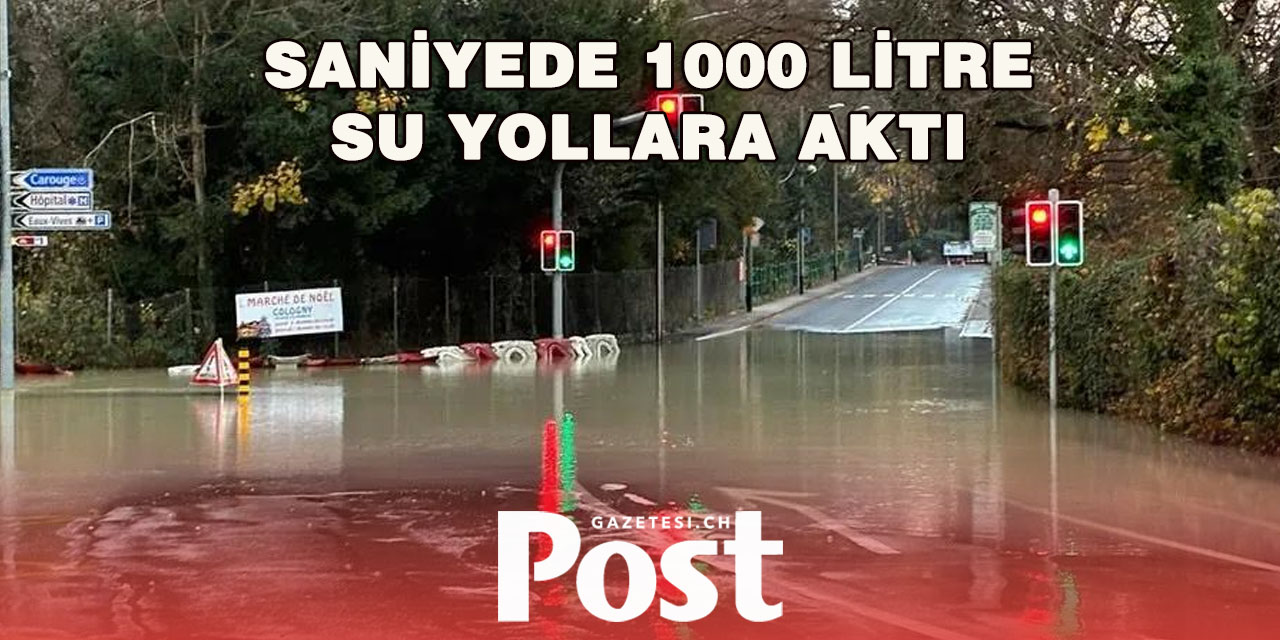 Cenevre Cologny’de dev su sızıntısı