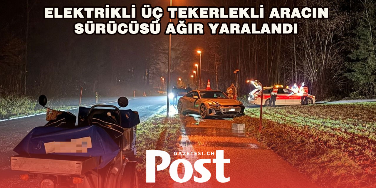 Nürensdorf’ta Trafik Kazası: Elektrikli üç tekerlekli aracın sürücüsü ağır yaralandı