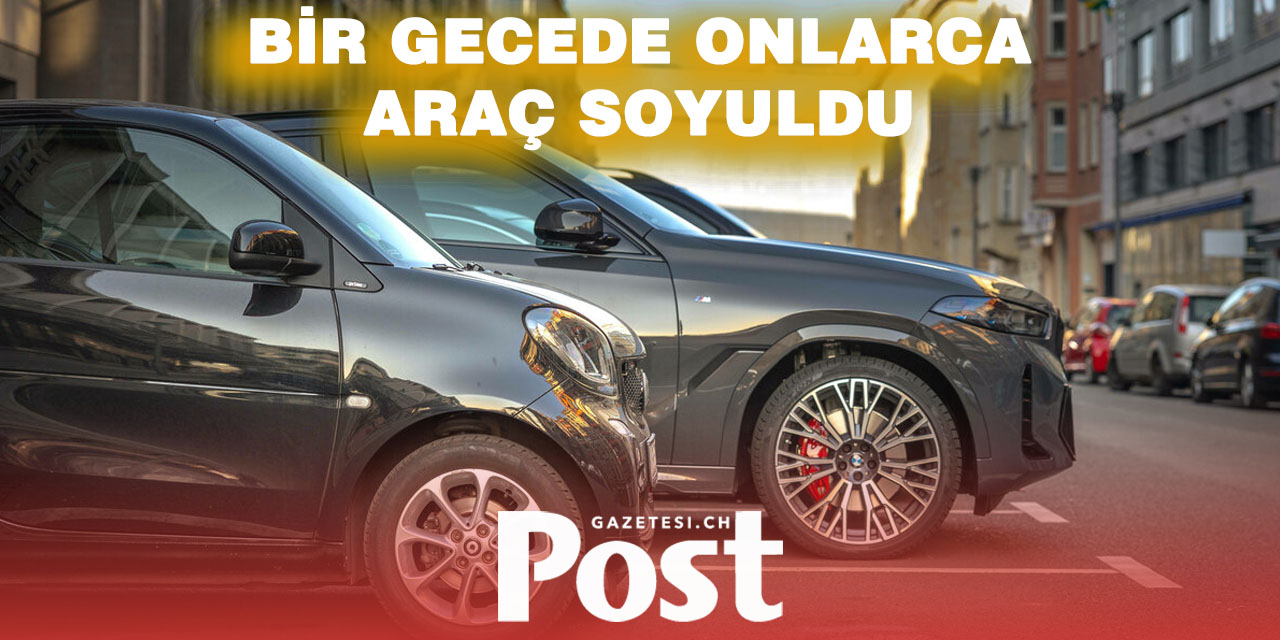 Lozan Şehir Merkezinde Onlarca Araç Hedef Alındı