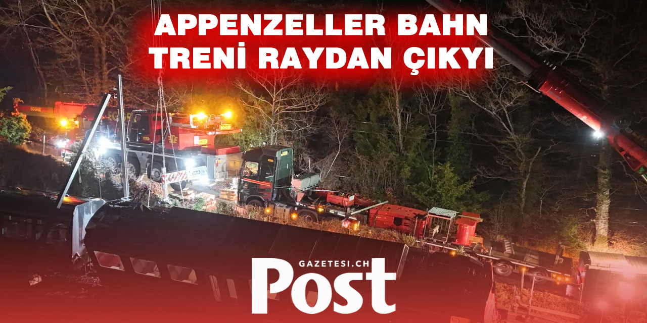Altstätten’de Bölge Treni Raydan Çıktı: Şans eseri yaralanan olmadı