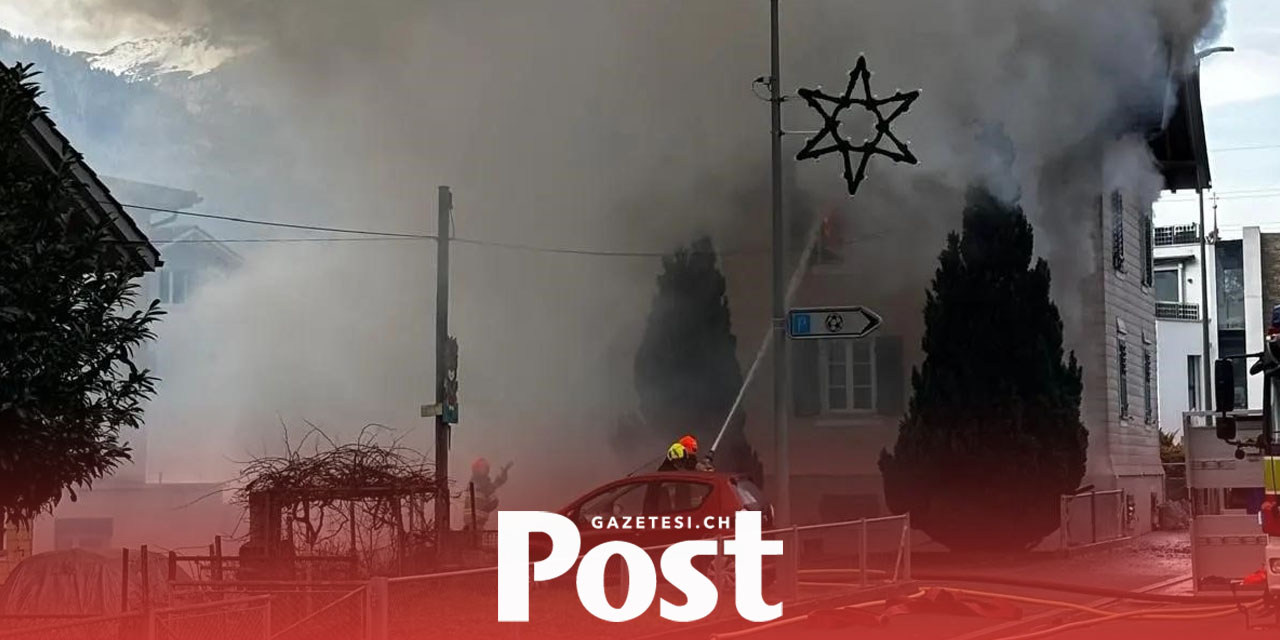 Uri kantonunda yangın: İki kişi yaralandı, 11 kişi tahliye edildi