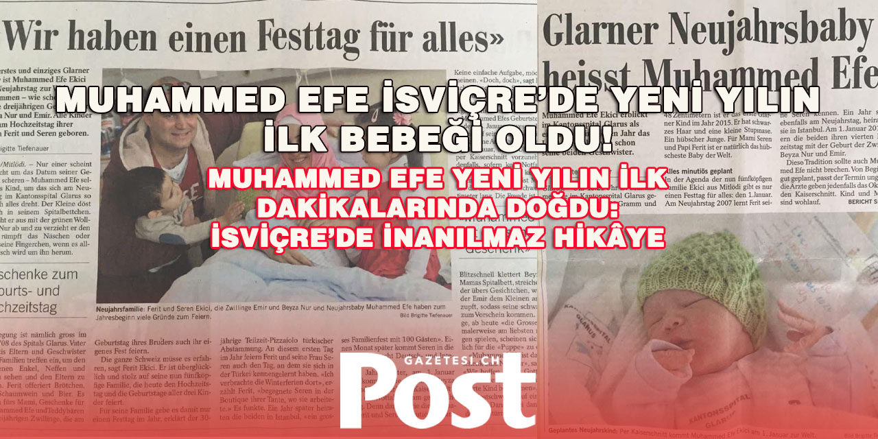 Muhammed Efe yeni yılın sembolü oldu: İsviçre’de dikkat çeken tesadüf