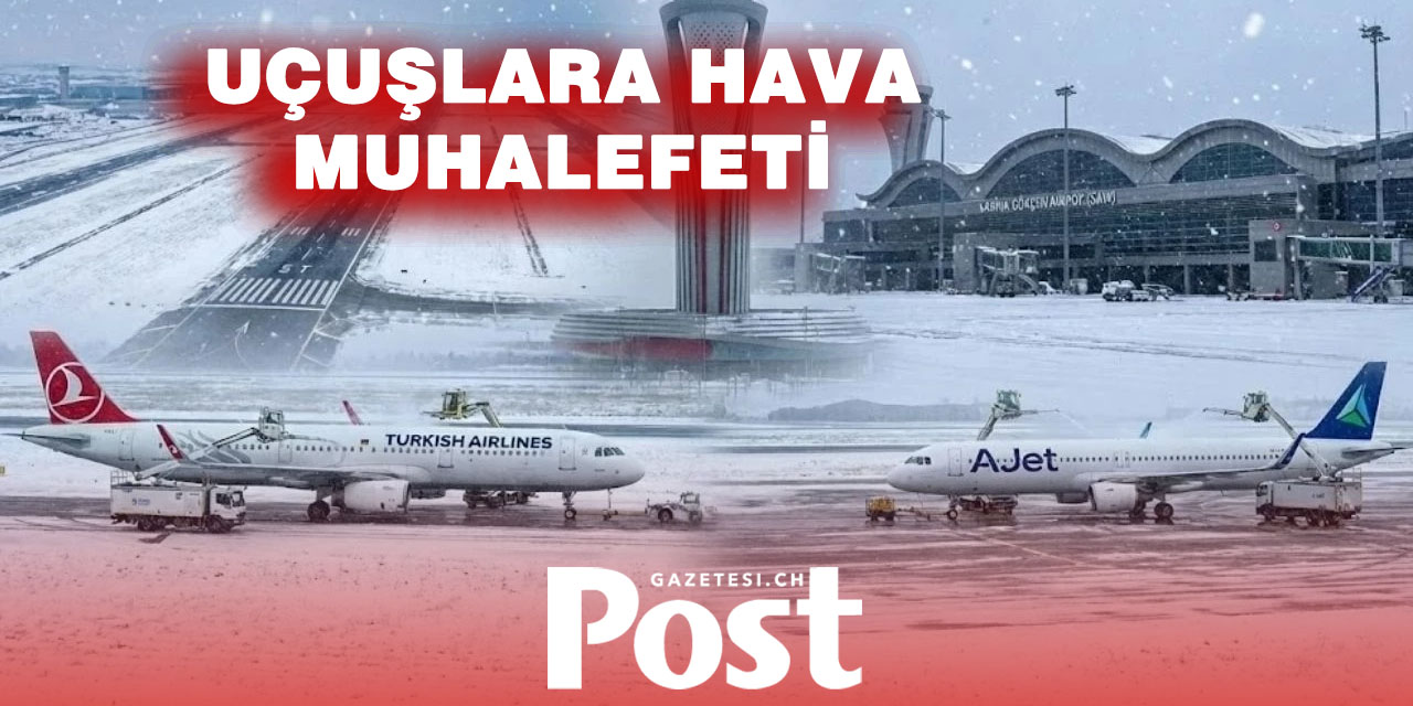Sabiha Gökçen Havalimanı'nda Uçuşlara Hava Muhalefeti Engeli