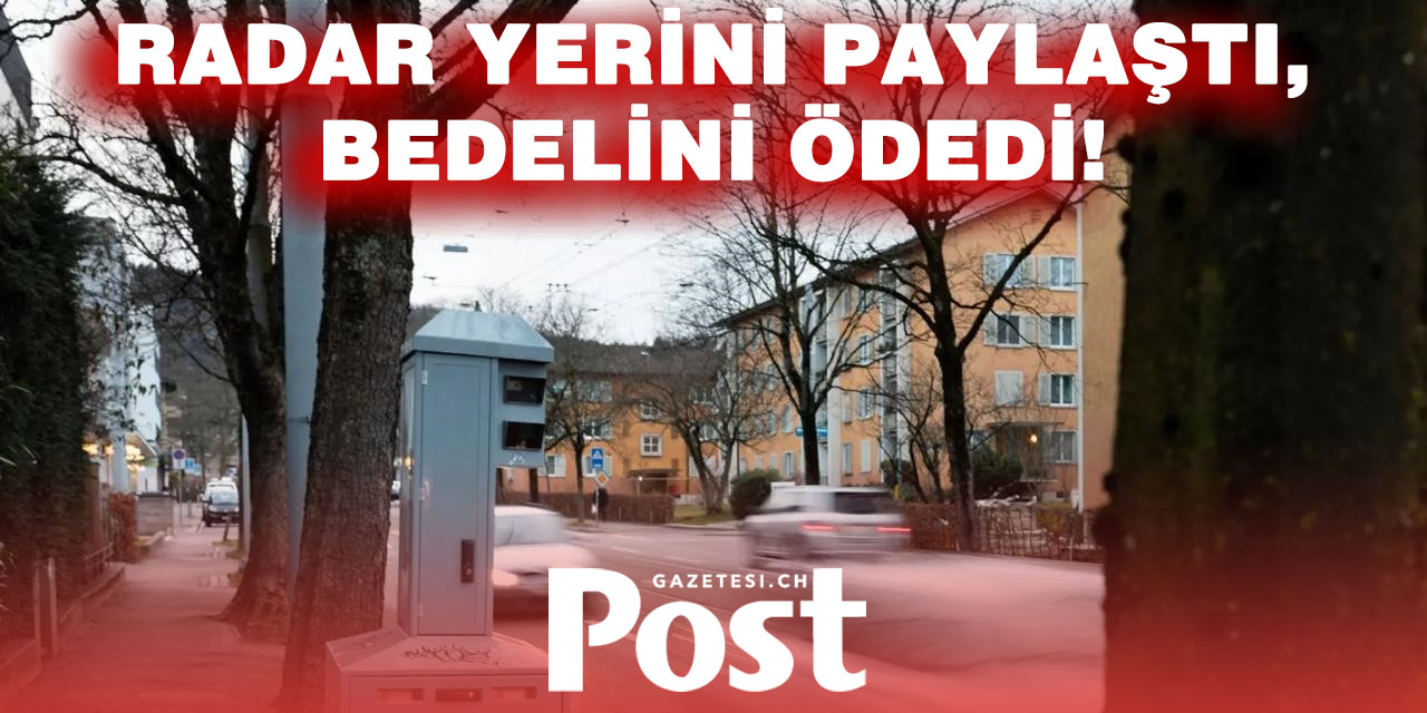 Aargau’da Radar Yerini Paylaşan Kadına Para Cezası