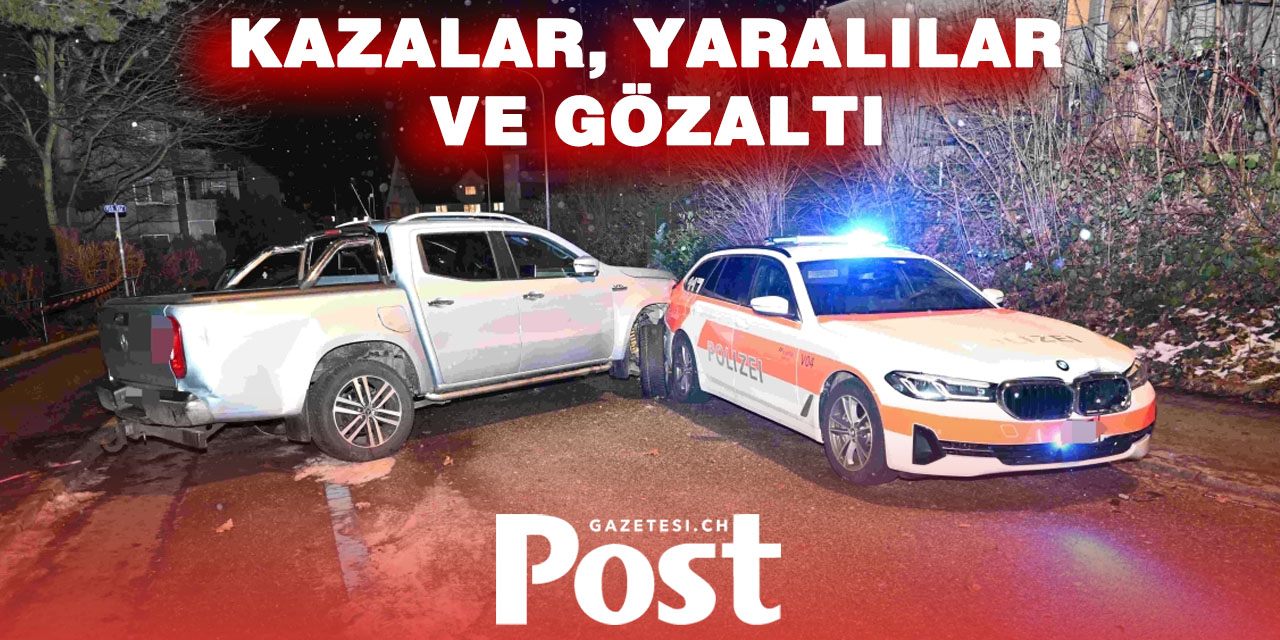 St. Gallen’de Polis Takibi Felakete Dönüştü: Kazalar, Yaralılar ve Gözaltı