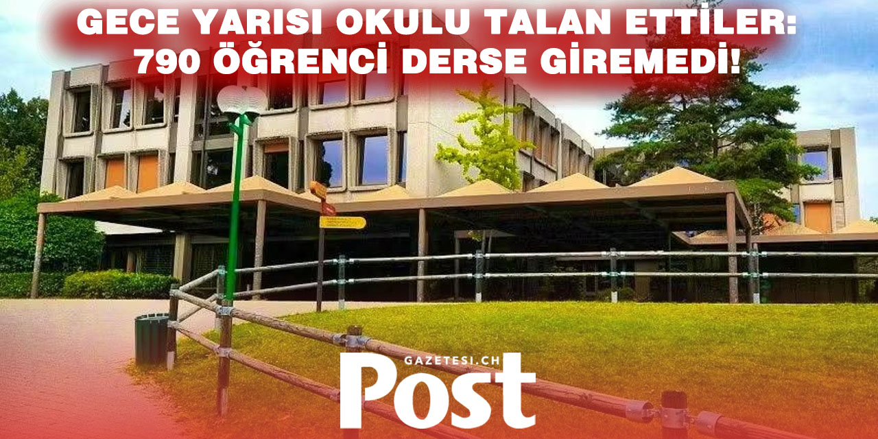 Morges’ta okulda vandalizm: 790 öğrenci evlerine gönderildi