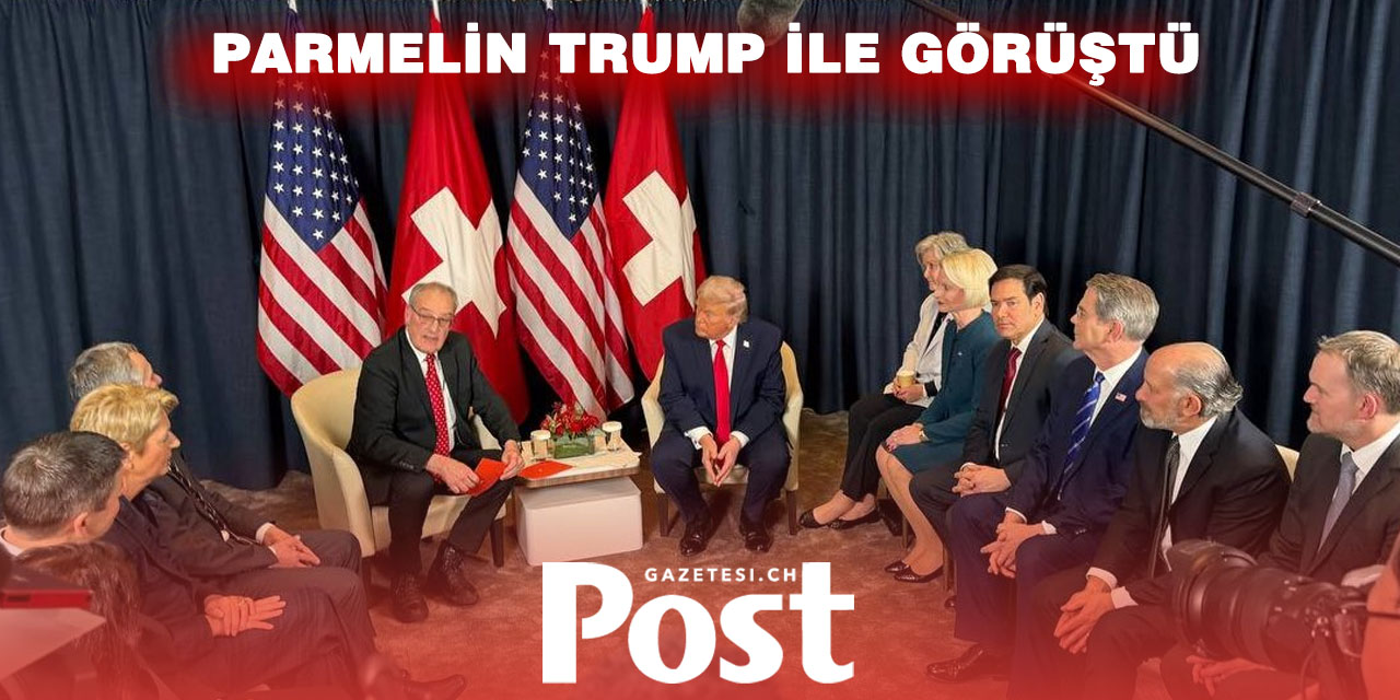 İsviçre Konfederasyonu Başkanı Parmelin, ABD Başkanı Trump ile Davos'ta görüştü